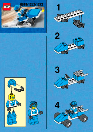 Preview for alternative construction for LEGO® Set 1272-1 - Number 1 BUILD INST. 6618/1282/1272