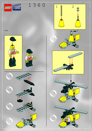 Preview for alternative construction for LEGO® Set 1360-1 - Number 1 BI 1360