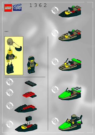 Preview for alternative construction for LEGO® Set 1362-1 - Number 1 BI 1362