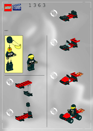 Preview for alternative construction for LEGO® Set 1363-1 - Number 1 BI 1363