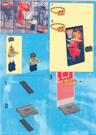 Preview for alternative construction for LEGO® Set 3549-1 - Number 1 BI  3549 IN