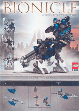Preview for alternative construction for LEGO® Set 8608-1 - Number 1 BUILDING INSTR. 8608