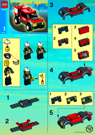 Preview for alternative construction for LEGO® Set 7240-1 - Number 1 BI 7240/1