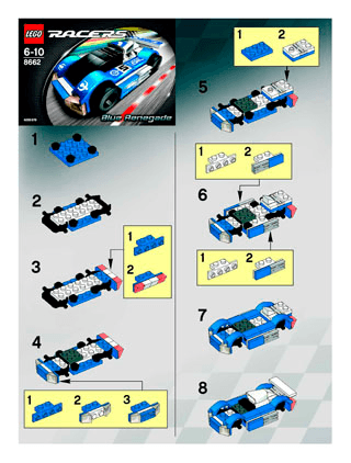 Preview for alternative construction for LEGO® Set 6111-1 - Number 1 BI 8662