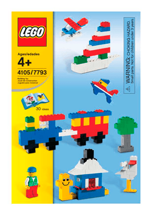 Preview for alternative construction for LEGO® Set 4105-1 - Number 1 BUILD.INST. 3002 /7793/4105/NA