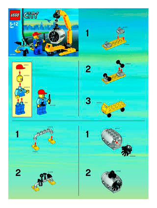 Preview for alternative construction for LEGO® Set 7901-1 - Number 1 BI, 7901 IN