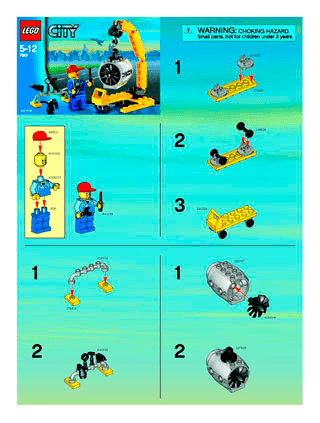 Preview for alternative construction for LEGO® Set 7901-1 - Number 2 BI, 7901 NA