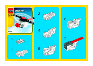 Preview for alternative construction for LEGO® Set 66208-1 - Number 2 BI  7609