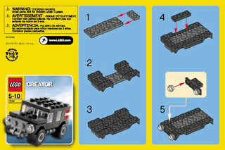 Preview for alternative construction for LEGO® Set 66208-1 - Number 7 BI  7602