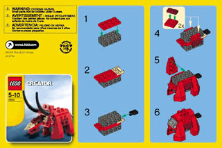 Preview for alternative construction for LEGO® Set 66208-1 - Number 8 BI  7604