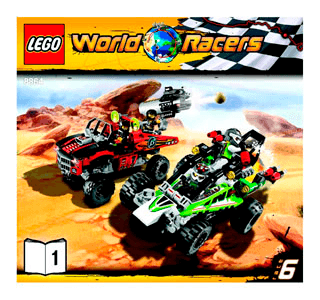 Preview for alternative construction for LEGO® Set 8864-1 - Number 1 BI 3005/64+4 - 8864 V29 1/3