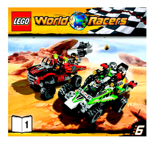 Preview for alternative construction for LEGO® Set 8864-1 - Number 2 BI 3005/64+4 - 8864 V39 1/3