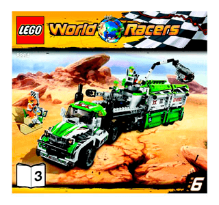 Preview for alternative construction for LEGO® Set 8864-1 - Number 4 BI 3005/80+4 - 8864 V39 3/3