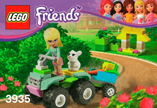 Preview for alternative construction for LEGO® Set 3935-1 - Number 1 BI 3001/24 - 3935 V29