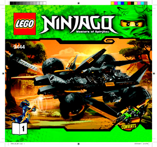 Preview for alternative construction for LEGO® Set 9444-1 - Number 1 BI 3005/48 - 9444 V29 1/2