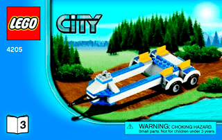 Preview for alternative construction for LEGO® Set 4205-1 - Number 4 BI 3004/32 -4205 V39 3/3