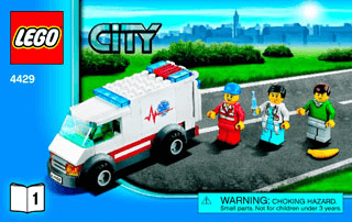 Preview for alternative construction for LEGO® Set 4429-1 - Number 2 BI 3004/28, 4429 V39 1/3