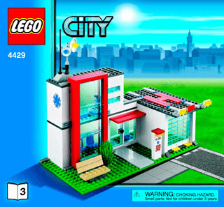 Preview for alternative construction for LEGO® Set 4429-1 - Number 6 BI 3005/76+4*- 4429 V39 3/3