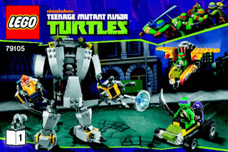 LEGO Instruction Booklets ONLY TMNT Baxter Robot Rampage Set 79105 NEW 2 Books