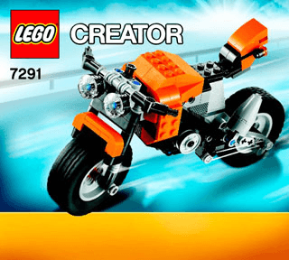 Preview for alternative construction for LEGO® Set 7291-1 - Number 1 BI 3017 / 48 - 65g, 7291 V29 1/2