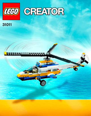 Preview for alternative construction for LEGO® Set 31011-1 - Number 4 BI 3016/64+4, 31011 2/3 V39