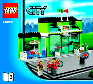 Preview for alternative construction for LEGO® Set 60026-1 - Number 4 BI 3017 / 60+4 - 65/115g, 60026 V39 3/5