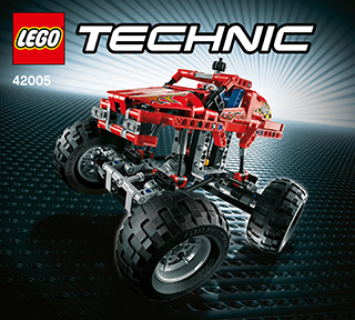 Preview for alternative construction for LEGO® Set 42005-1 - Number 1 BI 3017 / 72+4 - 65/115g- 42005 -1/2 v29