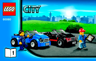 Preview for alternative construction for LEGO® Set 60060-1 - Number 1 BI 3004/32 -60060 V29 1/3