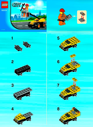 Preview for alternative construction for LEGO® Set 30229-1 - Number 1 BI 2002/ 2 - 30229 V29