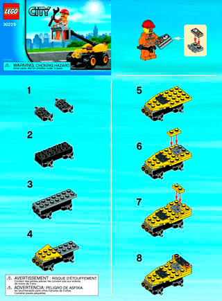 Preview for alternative construction for LEGO® Set 30229-1 - Number 2 BI 2002/ 2 -  30229 V39