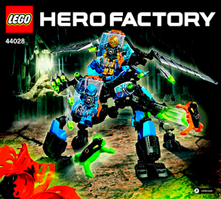 Preview for alternative construction for LEGO® Set 44028-1 - Number 2 BI 3017 / 48 - 65g 44028 V39