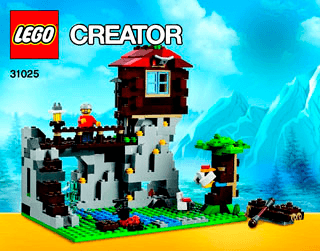 Preview for alternative construction for LEGO® Set 31025-1 - Number 6 BI 3016 60/65g - 31025 BOOK 3/3 V39