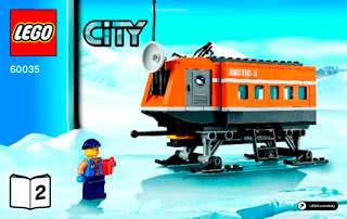 Preview for alternative construction for LEGO® Set 60035-1 - Number 3 BI 3004/64+4-65*- - 60035 2/2 V29