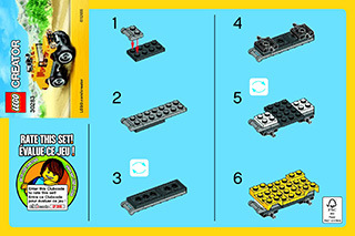 Preview for alternative construction for LEGO® Set 30283-1 - Number 2 BI 2001/ 2 - 30283 V39