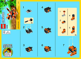 Preview for alternative construction for LEGO® Set 30285-1 - Number 2 BI 2002/ 2 - 30285 V39