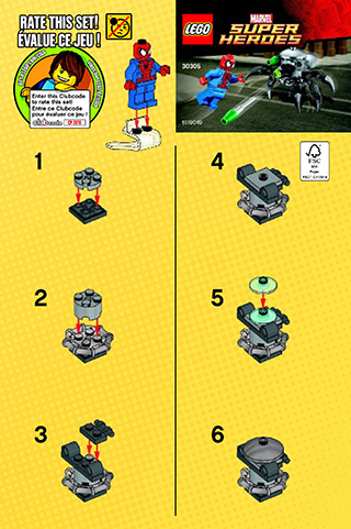Preview for alternative construction for LEGO® Set 30305-1 - Number 2 BI 2001/ 2 - 30305 V39