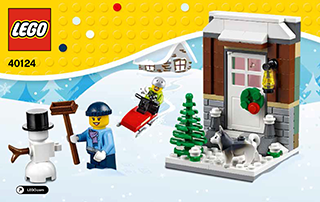 Preview for alternative construction for LEGO® Set 40124-1 - Number 1 BI 3003/24 - 40124 V29