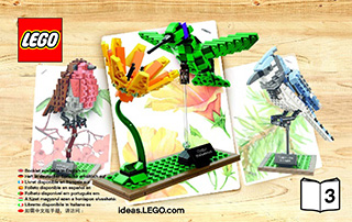 Preview for alternative construction for LEGO® Set 21301-1 - Number 3 BI 3004 52+4 /115+150g  21301 3/3 V.46