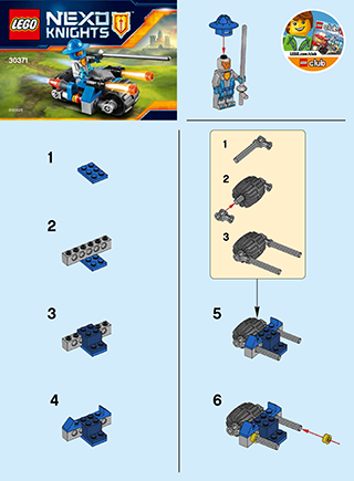 Preview for alternative construction for LEGO® Set 30371-1 - Number 1 BI 2002/ 2, 30371 V29