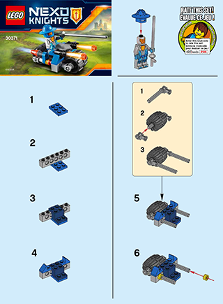 Preview for alternative construction for LEGO® Set 30371-1 - Number 2 BI 2002/ 2, 30371 V39