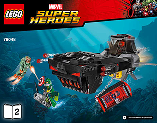 Preview for alternative construction for LEGO® Set 76048-1 - Number 3 BI 3018/56/65g, 76048 BOOK 2/2 V29