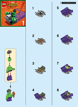 Preview for alternative construction for LEGO® Set 76066-1 - Number 1 BI 2002/ 2, 76066 1/3 V29