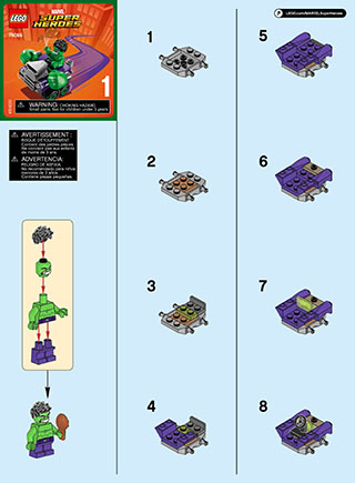 Preview for alternative construction for LEGO® Set 76066-1 - Number 2 BI 2002/ 2, 76066 1/3 V39