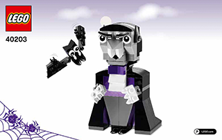 Preview for alternative construction for LEGO® Set 40203-1 - Number 1 BI 3003/36, 40203 V29