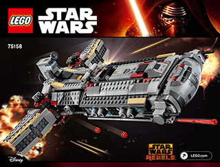 Preview for alternative construction for LEGO® Set 75158-1 - Number 2 BI 3019 / 140+4 / 65+200g, 75158 V39