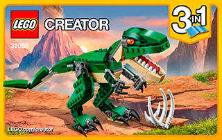 Mighty Dinosaurs 31058 Lego Creator Instrucciones Lego Com