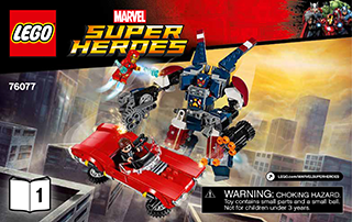 Preview for alternative construction for LEGO® Set 76077-1 - Number 4 BI 3004 60, 76077 1/2 V39