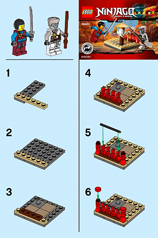 Preview for alternative construction for LEGO® Set 30425-1 - Number 1 BI 2001/ 2, 30425 V29