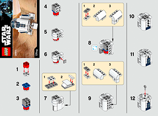 Preview for alternative construction for LEGO® Set 30611-1 - Number 1 BI 2002/ 2, 30611 V29