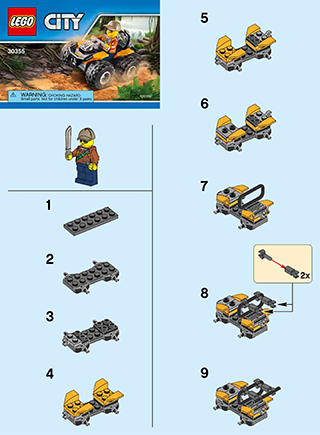Preview for alternative construction for LEGO® Set 30355-1 - Number 2 BI 2002/ 2, 30355 V39